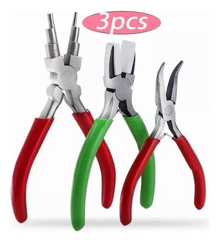 Juego De Pinzas Para Manualidades De Joyería De 3 Piezas