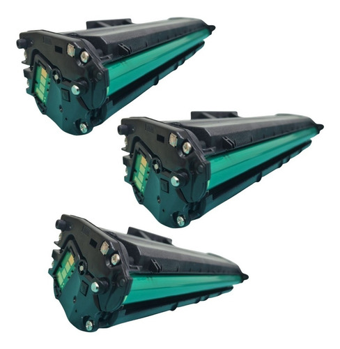 3x Toner Para Samsung M2020 M2070w D111 Mlt-111s Compativel Tinta Preto