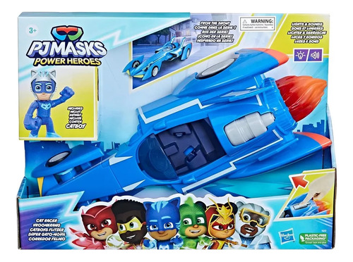 Pj Masks Power Heroes - Súper Gato-móvil De Catboy