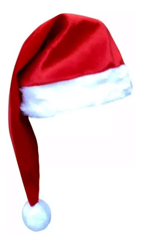 Gorro Para Papai Noel Em Veludo Touca - Temos Fantasia Natal