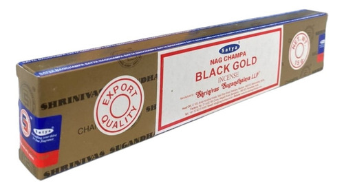 Incenso Meditação Massala Black Gold Satya Cx C 12 Var