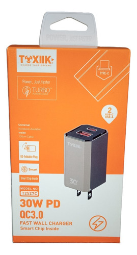 T2527c Cargador Usb Tipo C 30w Fast Wall Charge