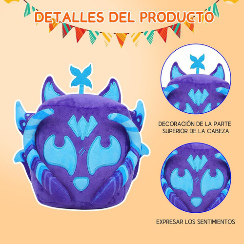 Peluche De Frutas Blox 3 Piezas, 5.8 Pulgadas,peluche Cubo