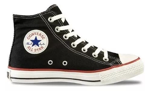 All Star Preto Cano Alto Plataforma, Tênis Feminino Converse Usado  87594439