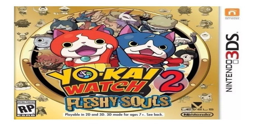 Jogo Mídia Física Yo Kai Watch 2 Fleshy Souls Nintendo 3ds