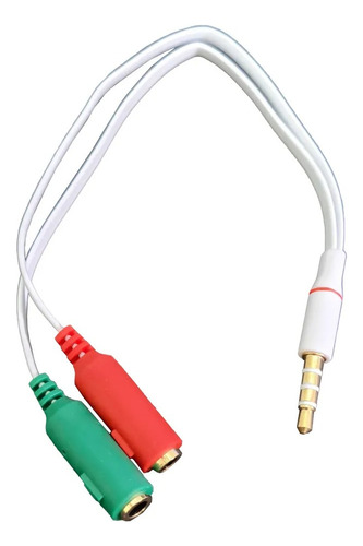 Cabo Auxiliar Para Fone E Microfone P3 Macho - P2 Fêmea