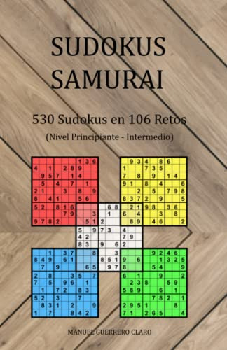 Sudokus Samurai - 530 Sudokus En 106 Retos: Nivel Principian