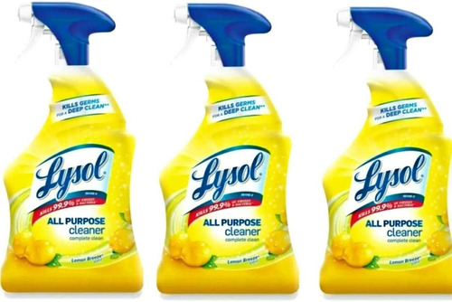 Lysol Spray Desinfectante, Brisa De Limón, 19 Onzas (paquete