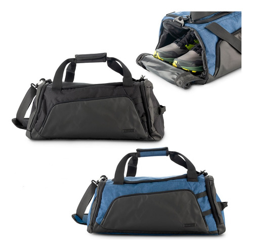 Maletín Neo Urban Travel En Poliester Bolsillo Guarda Zapato