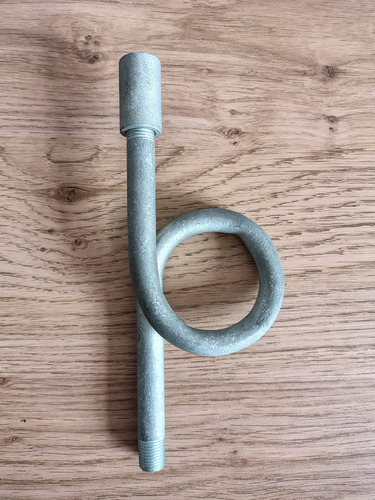 Tubo Sifon Para Manometro Con Copla De 1/4 En Galvanizado