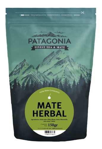 Imagen 4 de 6 de Yerba Mate Patagonia Compuesta - Pack X 8 Un.