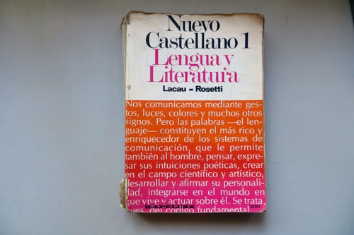 Nuevo Castellano 1 Lengua Y Literatura Lacau Rosetti 1980