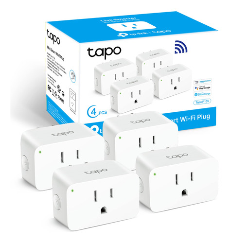 Tp- Tapo Smart Plug Mini 15a Enchufe Wi-fi Para Hogar Super