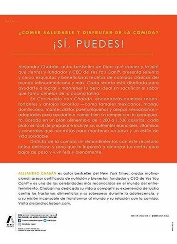 Cocinando Con Chaban 75 Recetas Saludables Con Sabo, de Chabán, Alejan. Editorial Atria Books en español