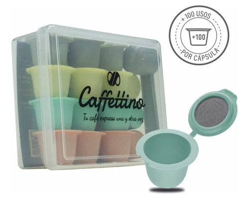 Capsulas Recargables Nespresso X12 Marca Caffettino