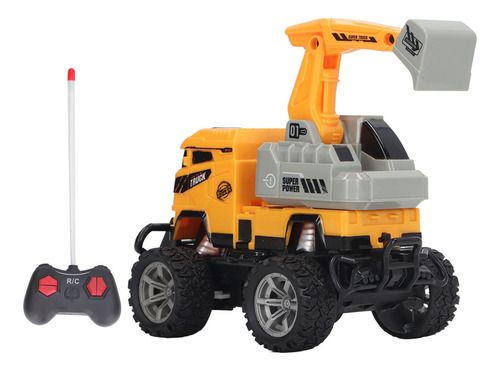 Excavadora Modelo Rc 1:43 De Plástico Con Control Remoto De