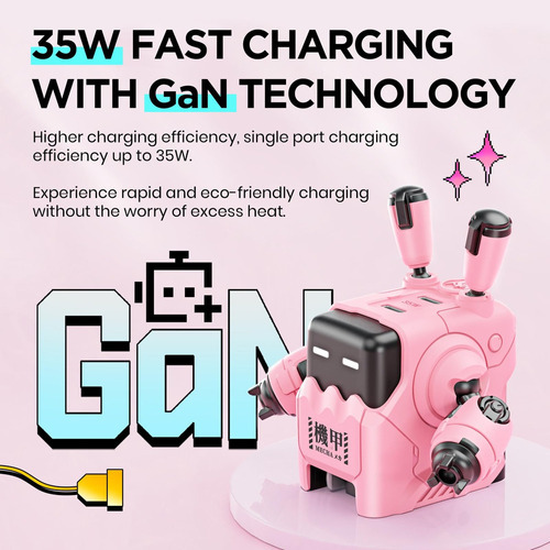 \/ Para A Cargador Gravastar Delta35 De 35 W, Usb C, Gan