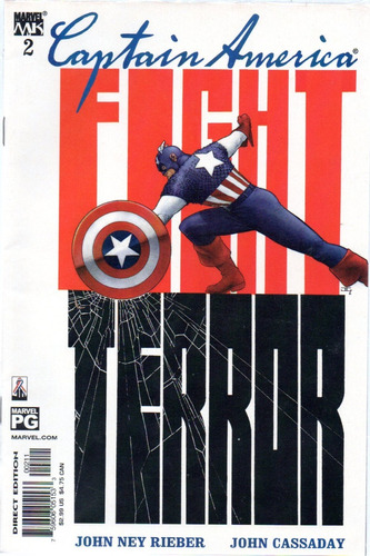 Captain America Fight Terror 2 - Marvel Bonellihq Cx347 I21