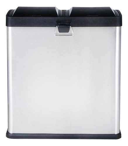 Step N' Sort El Cubo De Basura Y Reciclaje De Acero Inoxidab