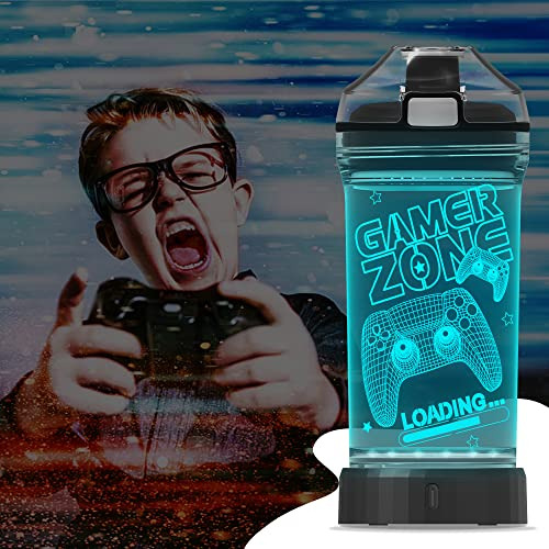 Botella De Agua Yuandian Gamer Zone Para Niños, Controller 7