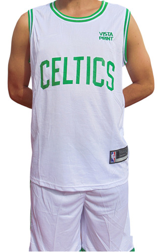 Conjunto - Uniforme Nba Adulto Celtic Blanco