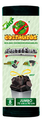 Costalitos Bolsas Para Basura Jumbo Con Jareta, Color Negro,