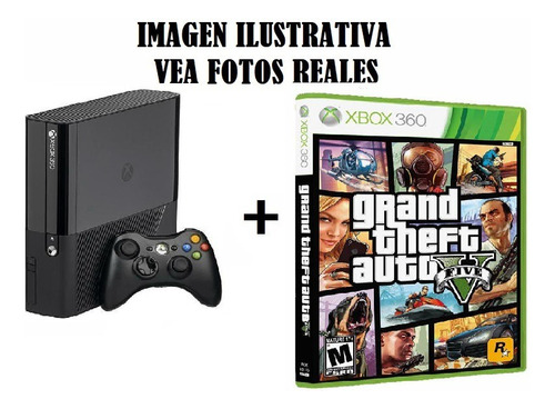 Xbox 360 Slim E + Gta 5 Original + Joystick Y Pendrive 2tb