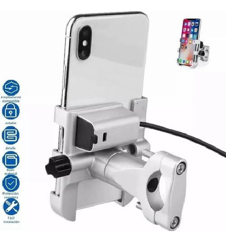 Y1m Soporte De Aluminio Para Teléfono Móvil Moto Con