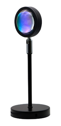 Imagen 2 de 9 de Lámpara Proyector Atardecer Velador Arcoíris Colores Usb