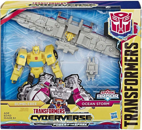 Transformers Cyberverse Spark Armor Bumblebee Ocean Storm  