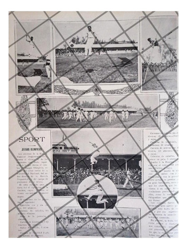 Afiche Retro Juegos En El Hipodromo De La Condesa 1911 *r