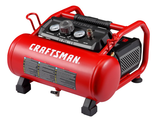 Compresor Craftsman Sin Aceite 3gal 1.5hp Cmxecxa0200341 Rojo 60 Hz Bifásica