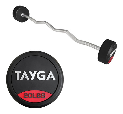 Barra Z Peso Integrado 20 Lbs, Gym Tayga Funcional Cross