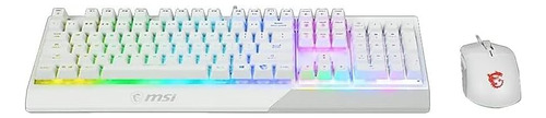 Msi Vigor Gk30 Combo Blanco, Teclado Juegos Rgb Gk30 6 Zonas