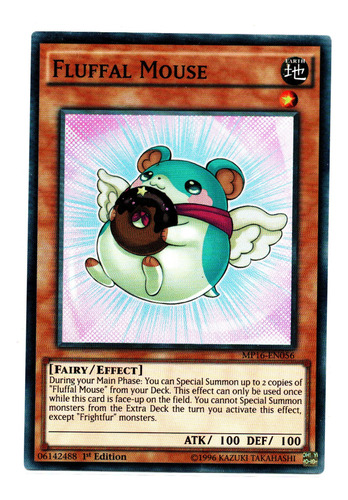 Yugioh Fluffal Mouse Mp16-en056 1ª Ed. + 10 Extras No Lote