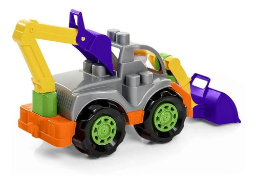 Trator Infantil Rodadinhos Blocks 12 Meses Tateti