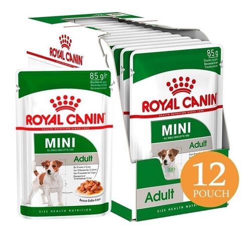 Alimento Humedo Perro Pouch Royal Canin Mini Adulto 12un. Np