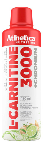 L-carnitine 3000 + Chromium Limao, Cha Verde & Gengibre 480m Sabor Limão, chá verde e Gengibre