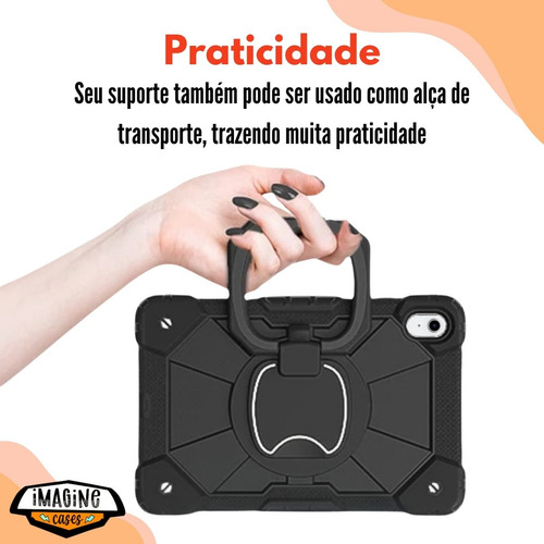 Capa Anti Impacto Com Alça Para iPad A16 11a A3354 A3355