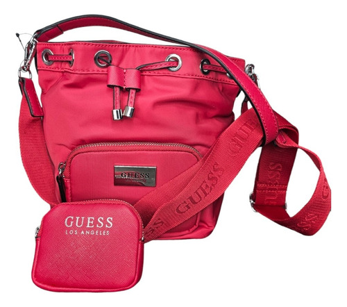 Mochila Guess Roja De Asa Nj848229 Original