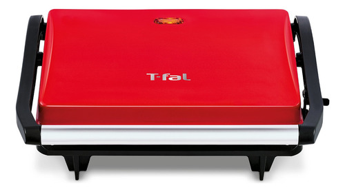 Parrilla Compacta Tortas Y Paninis T-fal Roja, Sw3315mx Color Rojo