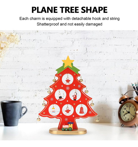 Árbol De Navidad De Madera, Decoración De Mesa, Escritorio,