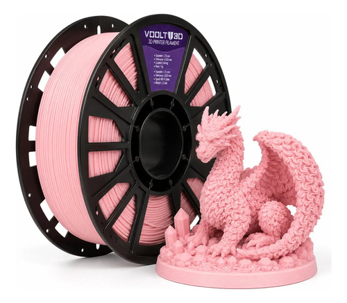 Filamento Pla Rosa Bebê Velvet 1kg Imprimr Peças Voolt3d