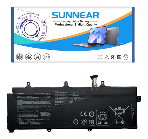 Sunnear C41n1712 50wh Batería P/ Asus Rog Zephyrus Gx501 