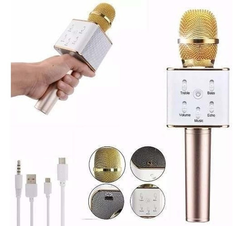 Micrófono Parlante Karaoke Inalámbrico Bluetooth Usb