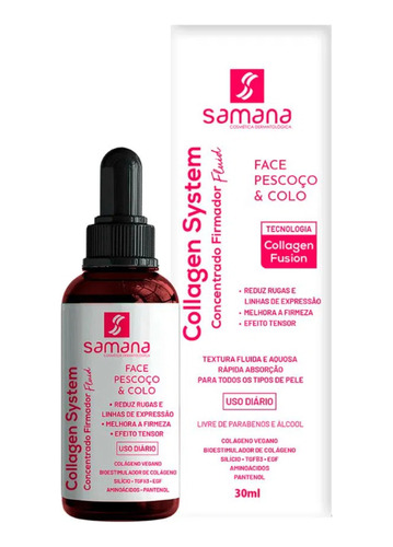 Collagen System Concentrado Firmador Fluid 30ml Samana
