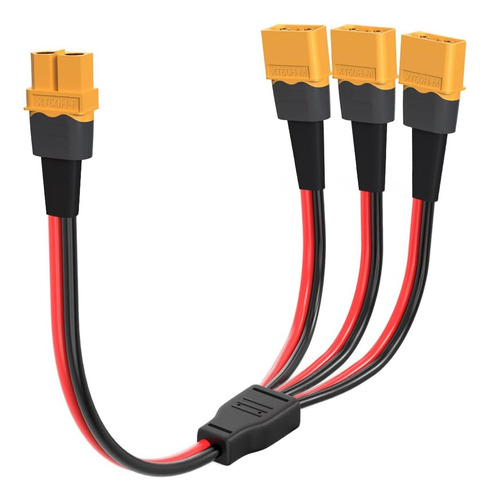 Xt60 Cable Divisor 12awg Xt60 1 Hembra 3 Macho Cable Co...
