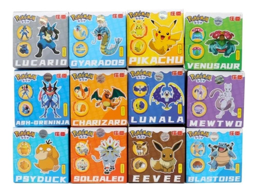 Pokémon Pokebola Figura Pop Lanzador Coleccionables Pack 12