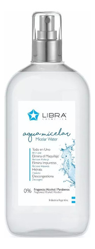 Libra Agua Micelar Desmaquillante Limpieza Facial