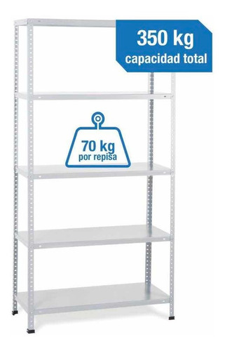 Estante De Metal 30x90x180cm Blanco